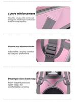 Sac à dos respirant pour animaux de compagnie avec fenêtre transparente et trous de ventilation supérieurs, idéal pour les promenades en parc et les sorties avec votre animal.