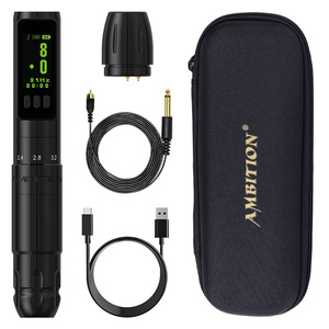 Máquina de Tatuar Rotativa <span class=keywords><strong>Ambition</strong></span> con Carrera Ajustable de 2.0-3.5mm, Kit Inalámbrico, Pluma de Tatuar con Carrera Ajustable - Product Image 4