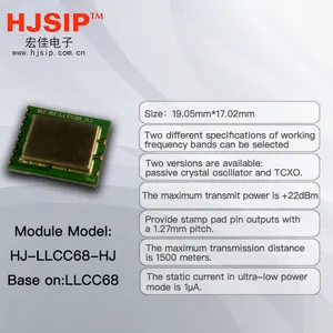 Modulo HJ-RF-LLCC68-HJ HJSIP SX1268/SX1262 LORA a lungo raggio-148dBm modulo IOT modulo wireless di piccole dimensioni a bassa potenza