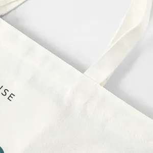 Tas tote Multi Warna ramah lingkungan tas kanvas pakai ulang tas jinjing kanvas katun dengan logo cetak