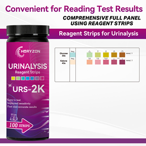 <span class=keywords><strong>Tiras</strong></span> Reactivas de Orina HORYZON para <span class=keywords><strong>Cetonas</strong></span> y Glucosa, 2 Parámetros URS-2K con Certificación, Tira Reactiva para Análisis de Orina - Product Image 4