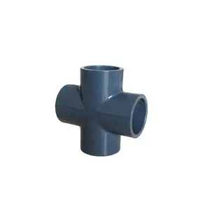 four way tee pvc pipe fitting