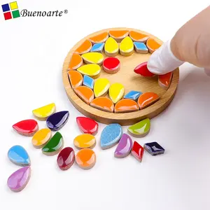 Ceramic Hobby Material & DIY Mosaic Tile Craft Supplies Arte Flower Water Drop,teardrop So On