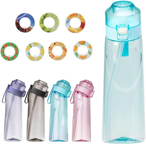 650ml <span class=keywords><strong>Starter</strong></span> up Set Bouteilles à boire Bouteille d'<span class=keywords><strong>eau</strong></span> de sport avec 7 dosettes de saveur de fruits parfumées Best Seller - Product Image 1