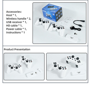 Y6 2,4G inalámbrico TV <span class=keywords><strong>Game</strong></span> Stick doble mango <span class=keywords><strong>Retro</strong></span> familia portátil consola de videojuegos 4K HD compatible con juegos multijugador para PS - Product Image 5