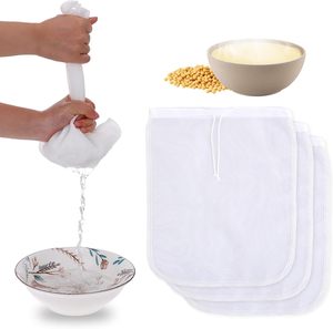 Food Grade Nylon Filter Bag <strong>Net</strong> 100/200/300mesh Tea Beer Milk Coffee Oil Filtration Strainer Mesh Kitchen Filter Fabric Bags - Product Image 5