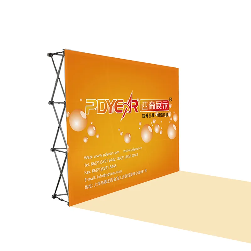 Shop 8ft Straight stage portable trade show signature photo exhibition fabric booth backdrop banner wall pop up display stand