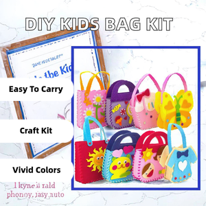 ชุดเย็บกระเป๋าผ้าสักหลาดเพื่อการศึกษา กระเป๋าใส่ขนม DIY สไตล์หวาน พกพาสะดวก ใช้เก็บของได้หลากหลาย สำหรับเด็ก ผลิตในจีน - Product Image 2