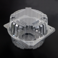 Boîte d'emballage en plastique pour laitue vivante, conteneur en plastique transparent pour laitue hydroponique, conteneur à charnières, coquille recyclée
