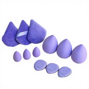 Set de Esponjas de Maquillaje Macaron de Marca Privada, Esponja Hidrófila de Poliuretano para Polvo, Forma de Huevo - Product Image 3