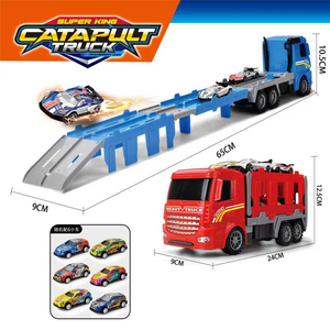 Lucky Toys Veicolo di Trasporto a Doppia Espulsione, Auto a Propulsione Inerziale per Bambini 3-6 Anni, Camion da Traino Trasformabile - Product Image 2