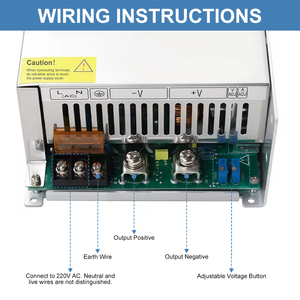 ESann Switching Power Supply 1200W Power Adapter Driver <strong>Transformer</strong> <strong>AC</strong> <strong>220V</strong>/110V DC 24V 50A SMPS for CCTV 3D Printer - Product Image 3