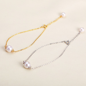 สร้อยข้อมือไข่มุกน้ำจืดสีขาว 9 มม. ของ Zhuji Fashion Jewelry พร้อมสร้อยคอไข่มุกแท้ ไมโครเฟลอร์  ทำจากเงิน S925  ไมโครเฟลอร์  ขายส่ง - Product Image 2