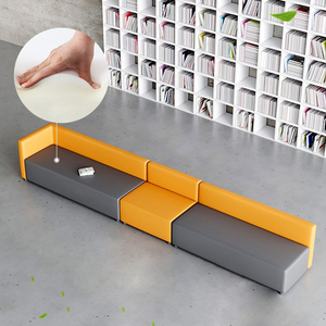 SF-48 Mobilier de bureau commercial moderne, canapé de réception, canapé de bureau en cuir, ensemble de canapés de bureau - Product Image 6