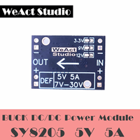 WeAct SY8205 Module abaisseur 3.3V 5V 9V 12V Module d'alimentation à courant élevé Entraînement électrique du boîtier de direction