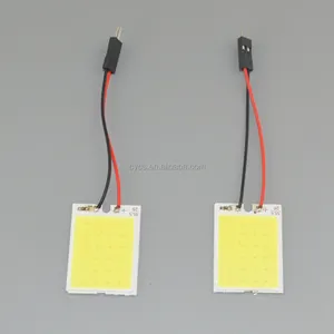 12v Car Reading Light COB Chip 12leds 24leds 36smd 48SMD T10 BA9S C5W Festoon Dome Adapters Bulb Car Led Roof Light