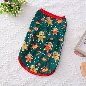 Pakaian Natal Hewan Peliharaan Desain Baru 2025 Kostum Mewah Pakaian Liburan Hadiah Kreatif Pola Kustom Pakaian Anjing - Product Image 5