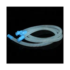 Yeniden kullanılabilir anestezi solunum devresi silikon nefes devresi yoğun bakım ventilatörleri için tıbbi silikon oluklu boru