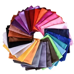 Nouvel Arrivage – <span class=keywords><strong>Foulard</strong></span> Hijab <span class=keywords><strong>Uni</strong></span> pour Femme, 90x90cm, Luxe, Couleurs Unies Variées, <span class=keywords><strong>Carré</strong></span> en <span class=keywords><strong>Soie</strong></span> Artificielle Satinée - Product Image 1