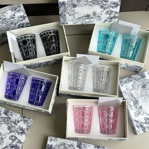 แก้วน้ำคริสตัลลายตาข่ายสไตล์วินเทจสุดหรู พร้อมกล่องของขวัญ - Product Image 4