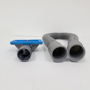 Évier de cuisine universel anti-odeur à cuve unique 110 mm en acier inoxydable 201 avec raccord de tuyau flexible en plastique et trop-plein lisse - Product Image 4
