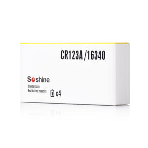 리튬이온 RCR123/16340 CR123A 사이즈 3.7V 충전식 배터리: 700mAh - Product Image 6