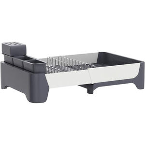 Organizador <span class=keywords><strong>de</strong></span> Cocina, <span class=keywords><strong>Escurridor</strong></span> <span class=keywords><strong>de</strong></span> <span class=keywords><strong>Platos</strong></span> <span class=keywords><strong>de</strong></span> <span class=keywords><strong>Aluminio</strong></span> Metálico con Soporte para Utensilios y Bandeja <span class=keywords><strong>Colgante</strong></span> - Product Image 3