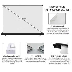 2025 MAX Blanc Cinéma 8K Pour Tous Les Types De Projection Home Cinéma Système Vidéo <span class=keywords><strong>Motorisé</strong></span> Étage Rising Laser TV Projecteur Écran - Product Image 6