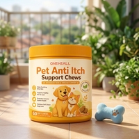 Complément Immunitaire Personnalisable pour Animaux : Soutien Anti-Démangeaisons et Soulagement des Allergies (Friandises à Mâcher)