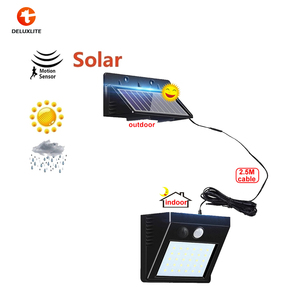 Lampe solaire étanche à 30 LED, OEM, <span class=keywords><strong>détecteur</strong></span> <span class=keywords><strong>de</strong></span> <span class=keywords><strong>mouvement</strong></span> PIR, lampes solaires <span class=keywords><strong>de</strong></span> jardin, <span class=keywords><strong>extérieur</strong></span>, câble et panneau séparés - Product Image 2