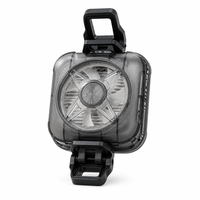 Ventilateur de refroidissement pour téléphone portable transparent avec plaque de contact en aluminium et câble USB-C