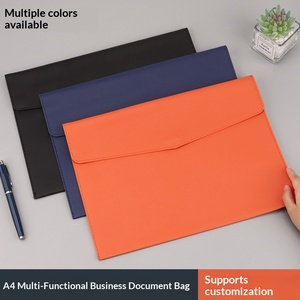 Carpeta de Documentos A4 de Cuero, para Oficina, Gran Capacidad, con Logotipo Personalizable, <span class=keywords><strong>Modelo</strong></span> Hua Shanqi - Product Image 3