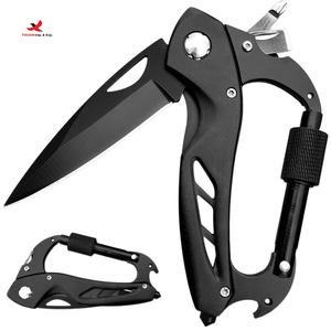 Cuchillo Mosquetón Multifuncional, Herramienta de Seguridad, Destornillador, Rompecristales para Emergencias al Aire Libre, GZ RTS, Pedido Mixto al por Mayor - Product Image 1