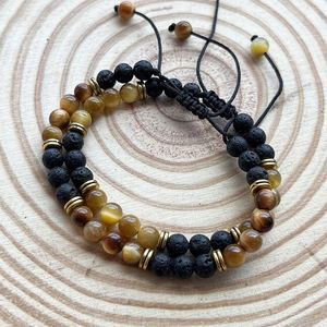 Natural Bracelet Colorful <b>Glass</b> Beaded Serenity Stone White Label Engraved Logo - Product Image 2