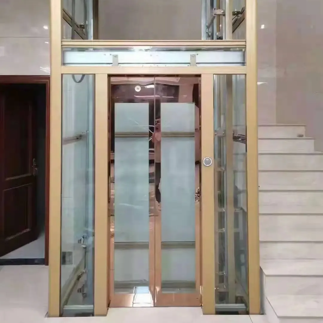 高品質住宅用シャフトエレベーター小型ホームリフト3フロアトラクションハウスヴィラリフト乗客用エレベーター