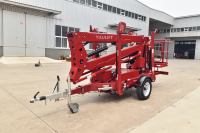Nouvelle nacelle élévatrice diesel tractable de 18 m avec structure de jambes multi-sections YILULIFT TBLT18.0 pour l'inspection des pales d'éoliennes