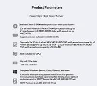 Server Dell PowerEdge T150/ T160 / T360 Baru Asli dengan Prosesor Xeon E-2456, RAM DDR5 16GB/32GB, HDD Tingkat Enterprise, Siap Pakai