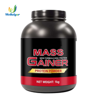 Poudre Protéinée Mass Gainer pour la Prise de Masse Musculaire, Gain de Poids Hypercalorique, Complément Nutritionnel Post-Entraînement, Format Économique