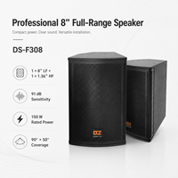 Haut-parleurs professionnels passifs 8 ohms pour système audio, montage mural intérieur pour salles de conférence et utilisation sur scène