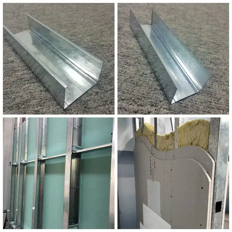 Penjualan terlaris kancing baja galvanis logam drywall harga dan jalur logam untuk partisi drywall