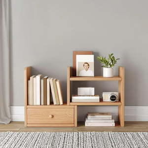 <span class=keywords><strong>Libreria</strong></span> Modulare Retrattile Fai-da-Te in Legno Massello di Pino, <span class=keywords><strong>Scaffale</strong></span> da Scrivania - Product Image 3