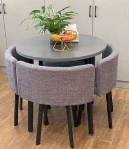 Set Tavolo e Sedie Semplice per Ristoranti e Caffè, Uso Commerciale, Tavolo e Sedie per Sale Riunioni di Hotel, Tavolino Rotondo per Ufficio e Relax - Product Image 4