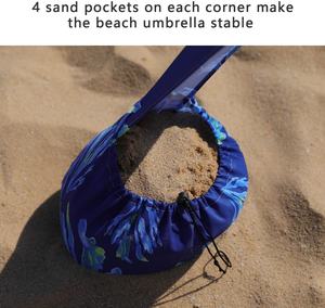 Tenda da Spiaggia Cabana con Montaggio Manuale, Area Ombreggiata Grande 180x180cm, Ombrellone da Esterno con Protezione UV 50+ - Product Image 6