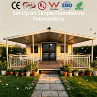 Maison d'hôtes avec toit en acier incliné, support de dédouanement, maison préfabriquée conteneurisée, mini-maison pour la location en Amérique du Sud