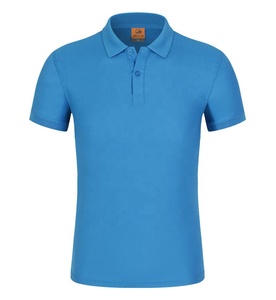 Hot Selling Custom Unisex for Polo T-Shirt Short Sleeve Knitted Fabric with Polyester Cotton Blank for Advertising Promotion