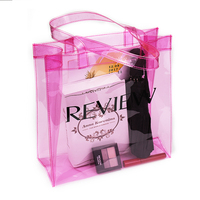 Tas Jinjing Transparan Wanita, Tas Belanja Pantai Perempuan Mode Kustom PVC