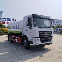Camion-citerne Huashen F5 12m³ avec plateforme de travail arrière de 3950 mm de empattement pour l'arrosage paysager