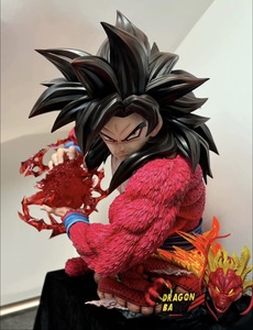 Estatua de Busto de Goku <span class=keywords><strong>Super</strong></span> Saiyan 4 de <span class=keywords><strong>Dragon</strong></span> <span class=keywords><strong>Ball</strong></span> <span class=keywords><strong>GT</strong></span>, Escala 1:1, Tamaño Real, Alta Calidad, Base con Efecto LED, Figura Coleccionable de Anime de Resina, Decoración - Product Image 2