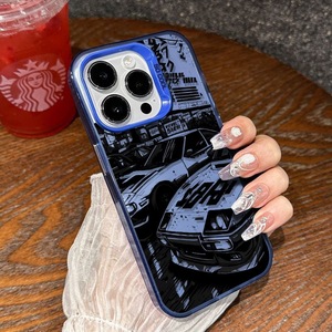 <span class=keywords><strong>Coque</strong></span> de téléphone en TPU et PC avec impression <span class=keywords><strong>Anime</strong></span> Cool Run Car, plaquée argent, compatible avec <span class=keywords><strong>iPhone</strong></span> 17 16 <span class=keywords><strong>Pro</strong></span> Max 15 <span class=keywords><strong>Pro</strong></span> Max 14 13 12 <span class=keywords><strong>11</strong></span> - Product Image 2