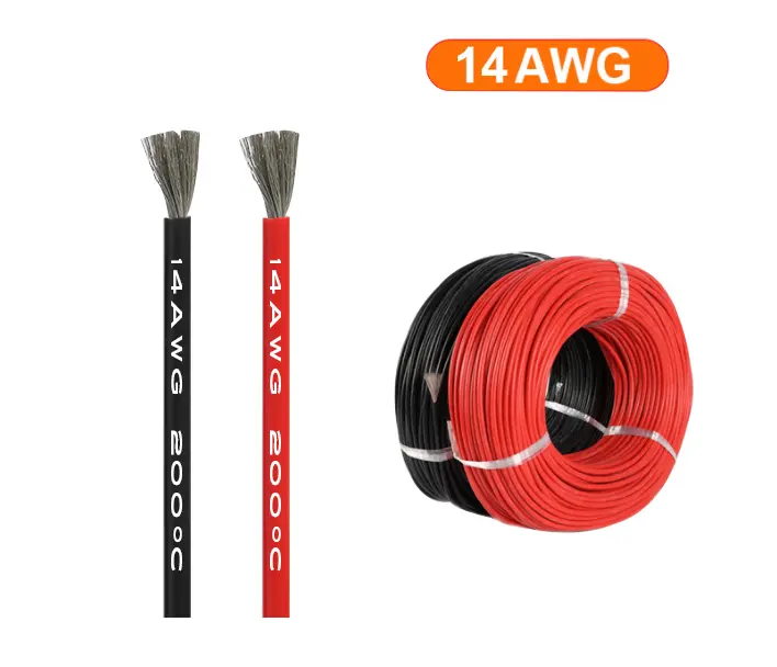 Wholesale Super Soft High Flexible Silicone Cable 14awg 16awg 18awg 20awg 22awg 24awg 3KV High Temperature Silicone Rubber Wire